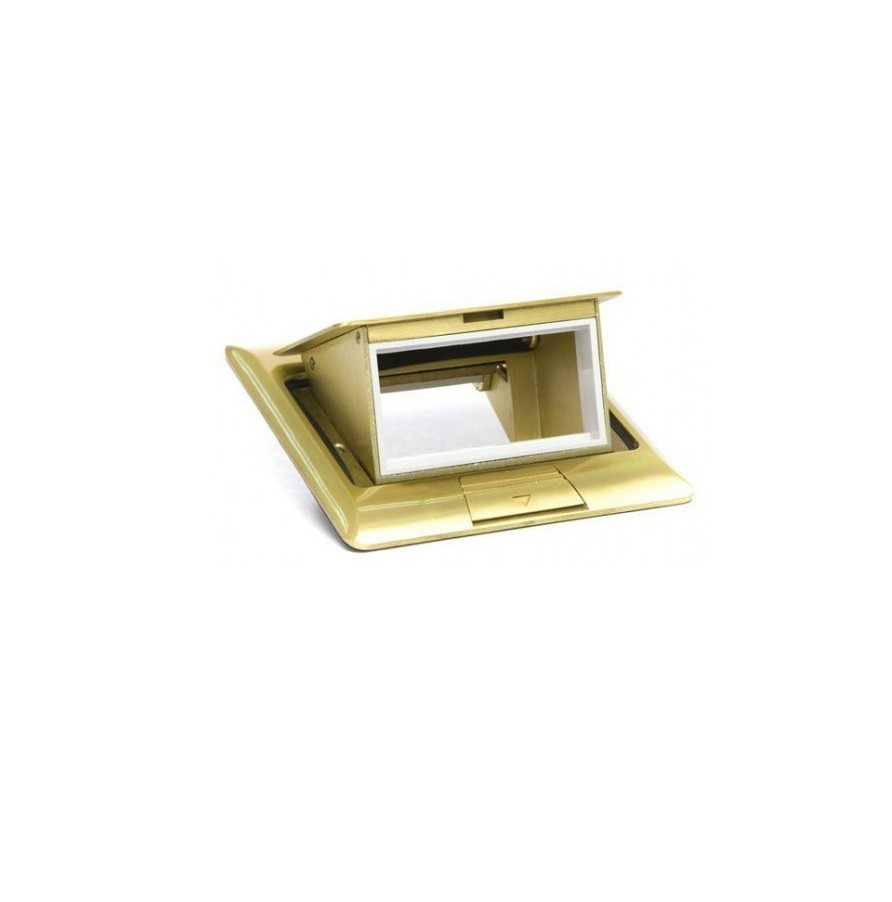 Люк на 1,5 поста (45х45), латунь, с металлической коробкой, IP44 SPL