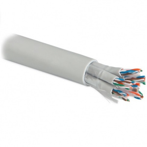 Кабель UTP 48 пар  Cat.5 внутр. LSZH (по метрам) серый Hyperline
