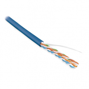 Кабель UTP  4 пары Cat.5е внутр. LSZH 305м синий Hyperline