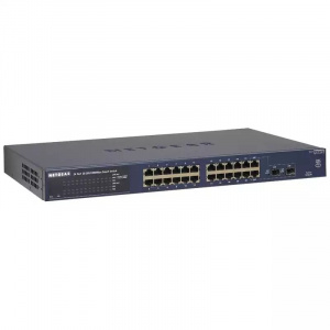Коммутатор упр. Smart, 24x10/100TX, 2xSFP, GS724T-400EUS, Netgear