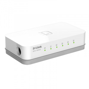 Коммутатор  5x10/100TX, plastic case, DES-1005C, D-Link