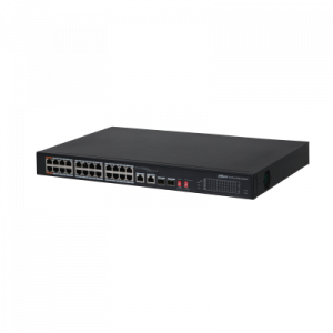 Коммутатор 24x100 PoE 2x1000 комбо DH-PFS3226-24ET-240 Dahua