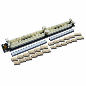 100-парный 110 кросс LANMASTER 19" 1U, блоки в комплекте