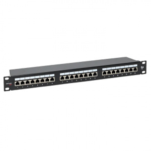 Патч-панель экран. 1U 24*RJ-45 Cat.5e PRO EKF