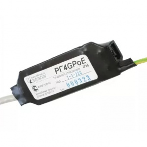 Грозозащита Ethernet РГ4GPoE 10/100/1000T, (Поддержка PoE) RJ-45 Info-Sys