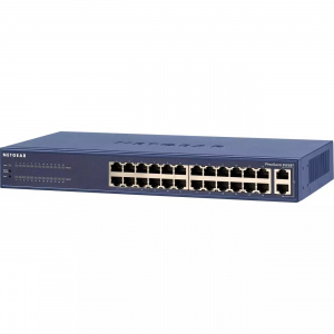 Коммутатор упр. Smart,  24x100TX, 2x100/1000T, FS526T-200EUS, Netgear