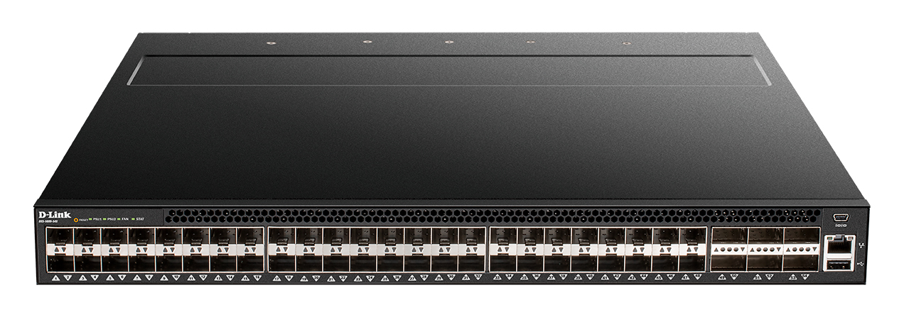 Коммутатор управляемый L3 10гигабитный 48*10G_SFP+ 6*40G_QSFP+ D-Link
