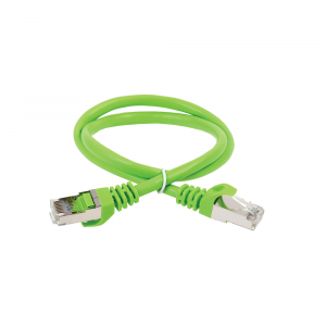 Патч-корд FTP RJ-45 Cat.5e 1м зеленый LSZH ITK