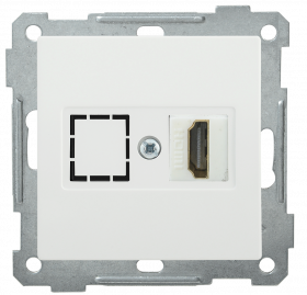 Розетка HDMI РHDMI-0-Б BOLERO белый IEK