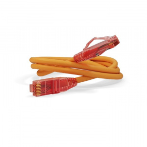 Патч-корд UTP RJ-45 Cat.5e 0,15м LSZH оранжевый Hyperline