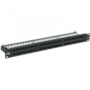 Патч-панель 1U 48*RJ-45 Cat.6 Krone выс. плотн. ITK