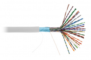 Кабель FTP 25 пар Cat.5 внутр. 305м серый NETLAN