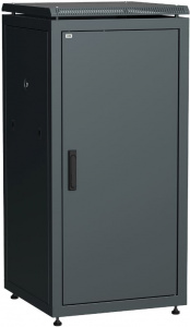 Шкаф напольный 19" 18U Ш600*Г600 металлическая передняя дверь черный LINEA N ITK