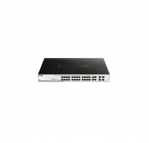 Коммутатор упр. 28x10/100/1000(RJ45) PoE(бюджет PoE: 370 Вт), 4xSFP, DL-DGS-1210-28MP/FL1A, D-link