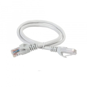 Патч-корд UTP RJ-45 Cat.5e 0,2м серый LSZH ITK
