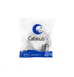 Патч-корд FTP RJ-45 Cat.6 15м серый Cabeus