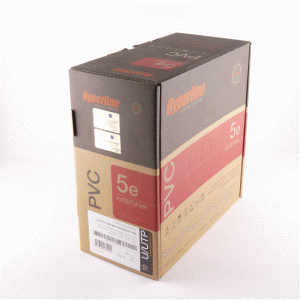 Кабель UTP  4 пары Cat.5е внутр. 100 м серый Hyperline