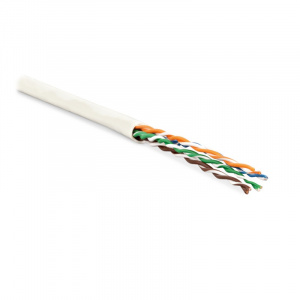 Кабель UTP  4 пары Cat.5е внутр. многожильный 100м  белый Hyperline