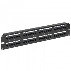 Патч-панель 2U 48*RJ-45 Cat.6 с орг-м ITK