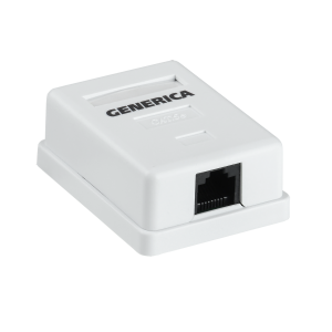 Розетка инф. 1*RJ-45 Сat.5e GENERICA