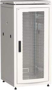 Шкаф напольный 19" 24U Ш600*Г800 перфорированная передняя дверь серый ITK LINEA N