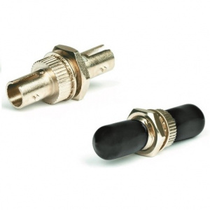 Адаптер оптический ST, SM/MM, simplex, черные колпачки, Hyperline