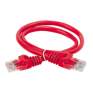 Патч-корд UTP RJ-45 Cat.5e 3м красный LSZH ITK