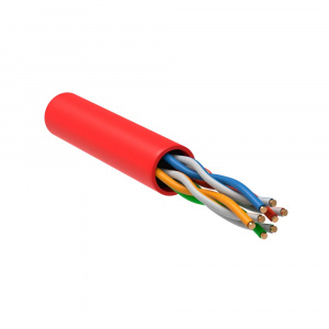 Кабель UTP  4 пары Cat.5е внутр. LSZH 305м красный ITK