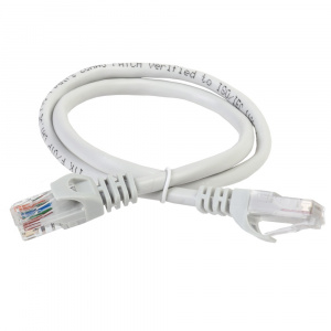 Патч-корд UTP RJ-45 Cat.5e 1м серый LSZH ITK