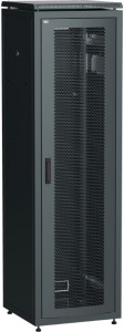 Шкаф напольный 19" 33U Ш600хГ800 перфорированная передняя дверь черный ITK LINEA N