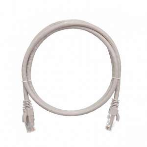 Патч-корд UTP RJ-45 Cat.5e 1,5м серый LSZH NETLAN