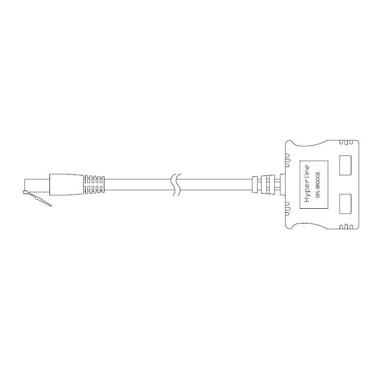 Разветвитель 1*RJ-45 - 2*RJ-45 Hyperline