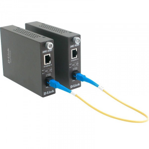Медиаконвертер RJ-45 100 Мбит/c - 1xSC WDM SM Tx:1550/Rx:1330 (до 20 км) D-link