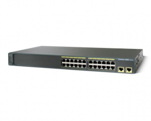 Коммутатор упр. 24x10/100TX 2x10/100/1000T, Catalyst 2960, LAN Base Image, Cisco