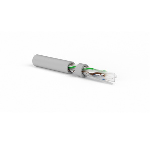 Кабель UTP  4 пары Cat.6a внутр LSZH 500 м серый Hyperline