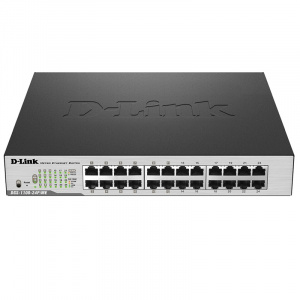 Коммутатор упр. Smart 24/100/1000T (12 PoE Бюджет PoE: 100 Вт) DGS-1100-24-24P D-link