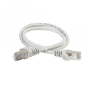 Патч-корд FTP RJ-45 Cat.5e 1 м серый LSZH ITK