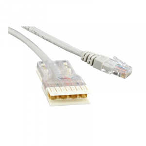 Патч-корд UTP 110-RJ-45 4 пары 2 м LSZH Hyperline