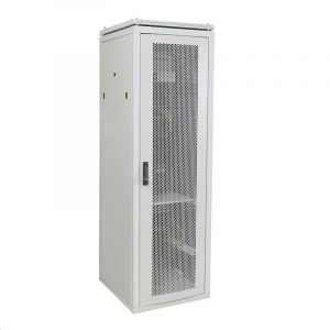 Шкаф напольный 19" 42U Ш600*Г600 перфорированная передняя дверь серый ITK LINEA N