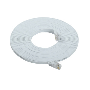 Патч-корд UTP RJ-45 Cat.6 7м плоский белый ITK