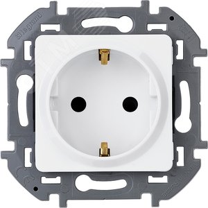 Розетка 2К+З немецкий стандарт 16 А 250 В~ INSPIRIA белый Legrand