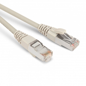 Патч-корд STP RJ-45 Cat.5e 1.5м серый LSZH Hyperline