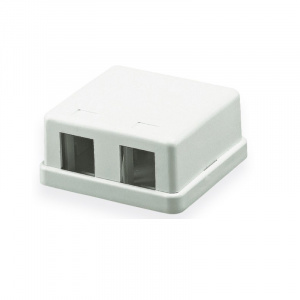 Корпус розетки 2 порта Hyperline