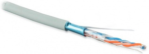 Кабель FTP  2 пары Cat.5е внутр. 500 м LSZH серый Hyperline