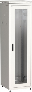 Шкаф напольный 19" 42U Ш600*Г800 стеклянная передняя дверь серый ITK LINEA N