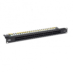 Патч-панель телефонная 1U Cat.3  50 портов RJ45 Dual   ITK 