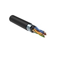 Кабель FTP  4 пары Cat.5е, внеш, экран,LDPE, 305 м черный ITK РФ