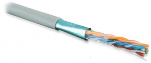 Кабель FTP  4 пары Cat.5е внутр. LSZH 305 м серый Hyperline
