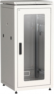 Шкаф напольный 19" 24U Ш600*Г800 стекл. дверь, серый ITK