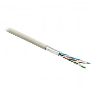 Кабель FTP  4 пары Cat.6 внутр. многожил. LSZH 500 м серый Hyperline